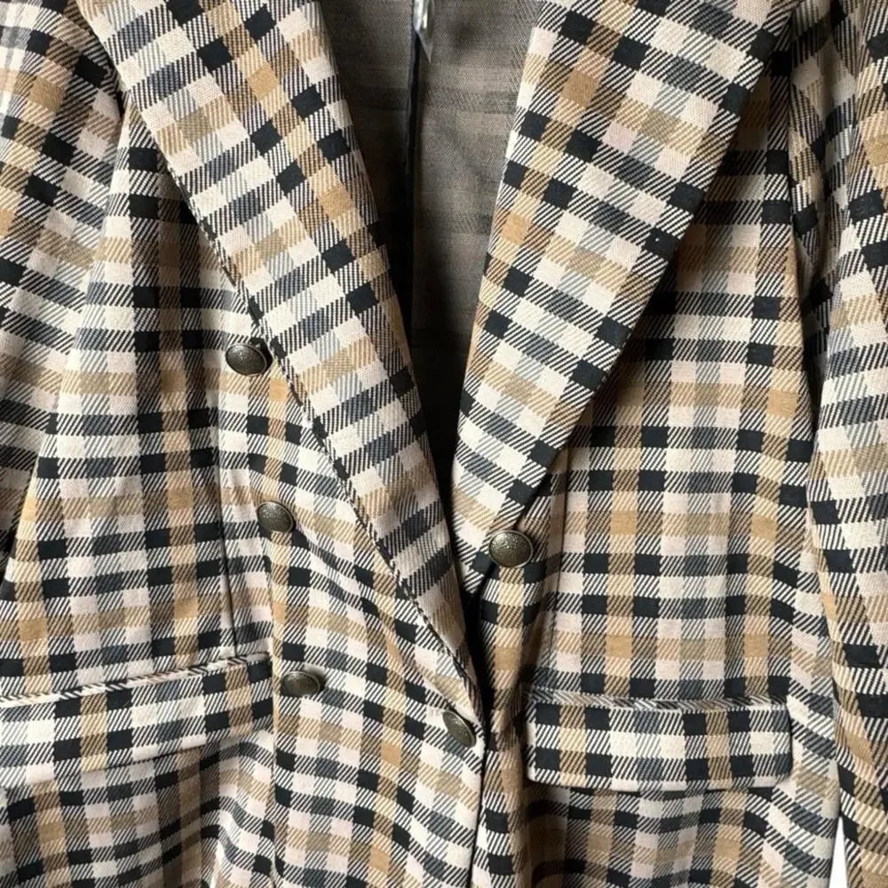 Maurices women's Stripe Plaid  Trendy Style Blazer Sz XL  NWT - Picture 10 of 11